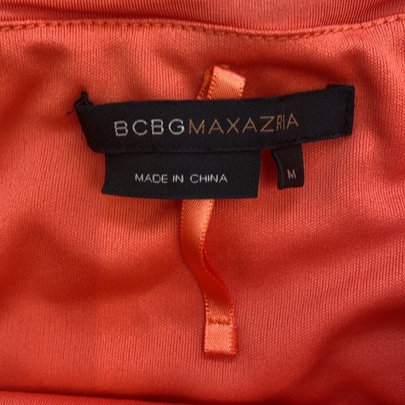 *SOLD*BCBG strapless dress in Coral - Picture 3 of 7